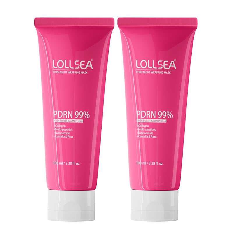 LOLLSEA Glassy Skin Mask (2PACK)| PDRN Night Wrapping Mask