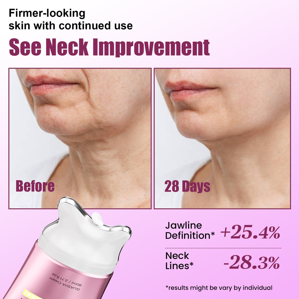 PDRN Peptides Gua Sha Cream for Tighten, Firm, Sculpt, 2.71 fl.oz