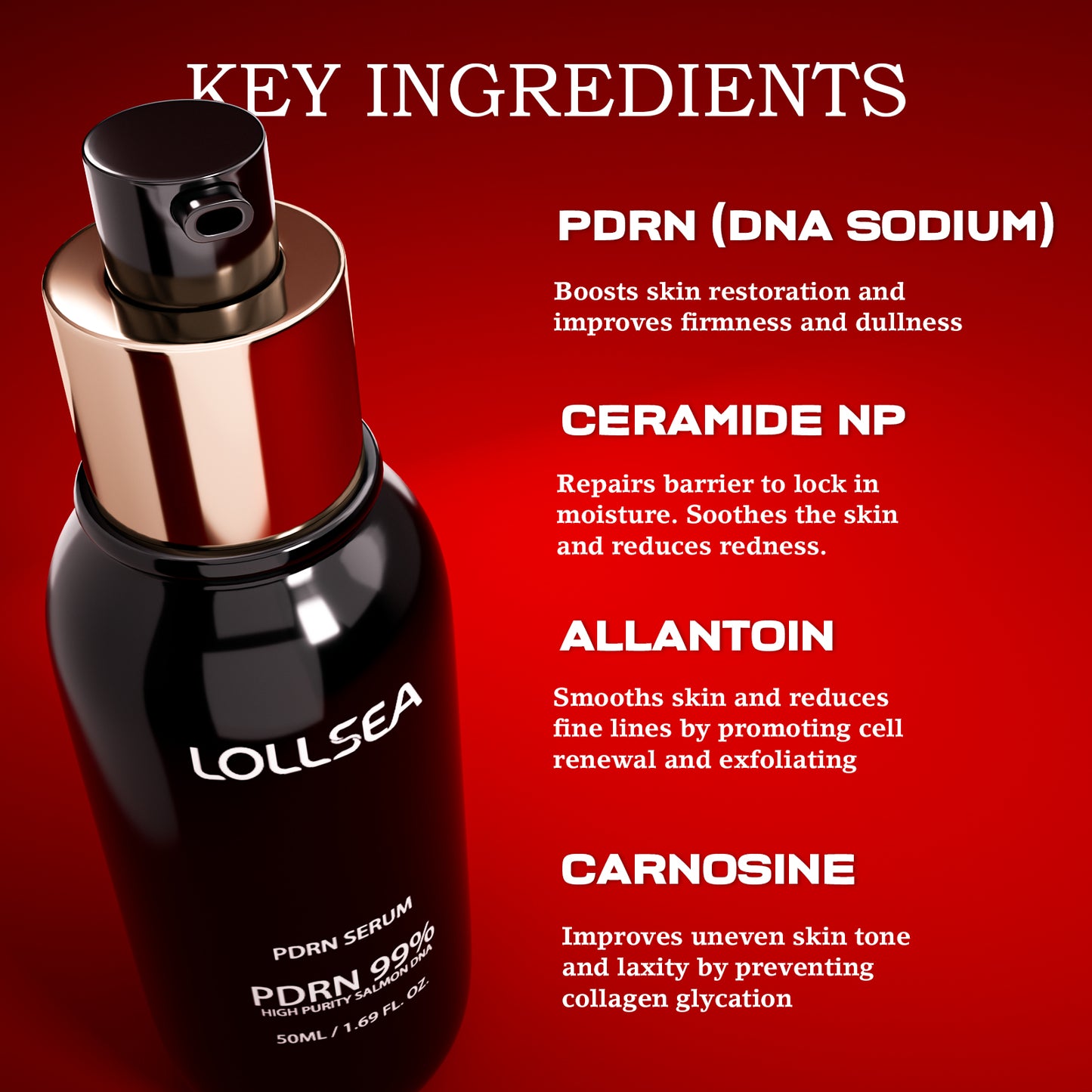 LOLLSEA Glow Boost PDRN Serum | Fix, Fortify, and Turn Back the Clock